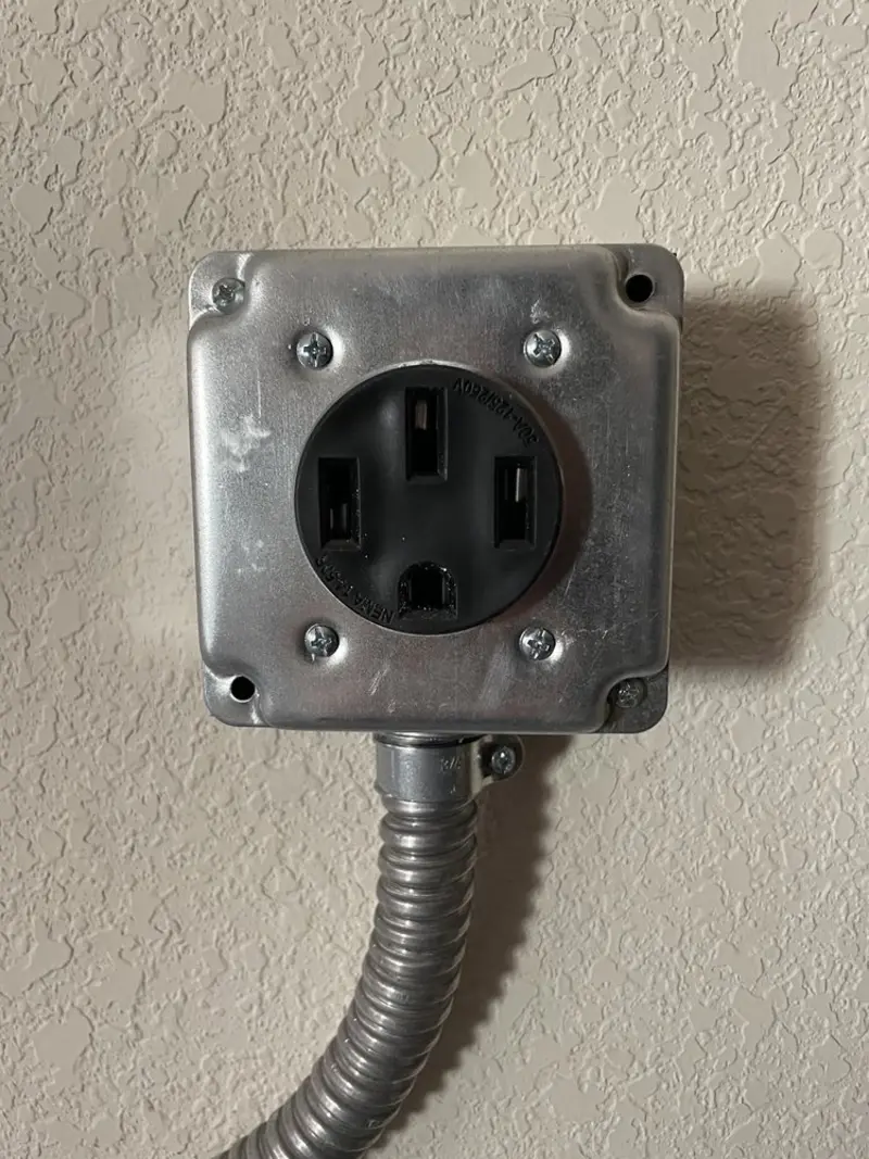 NEMA 14-50 outlet installed for Electrical Panel Upgrade in Tumwater